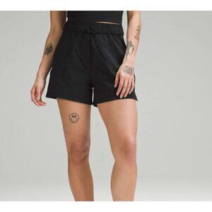 Lululemon Cinchable Waist High-Rise Woven Short 3.5" Black Size XL